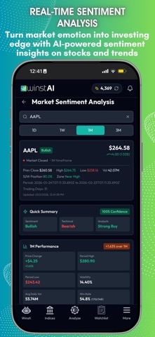 WinstAI - AI Stock Analysis Screenshot 3 of 8