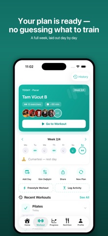FitCi: Workout & Diet Planner iPhone screenshot