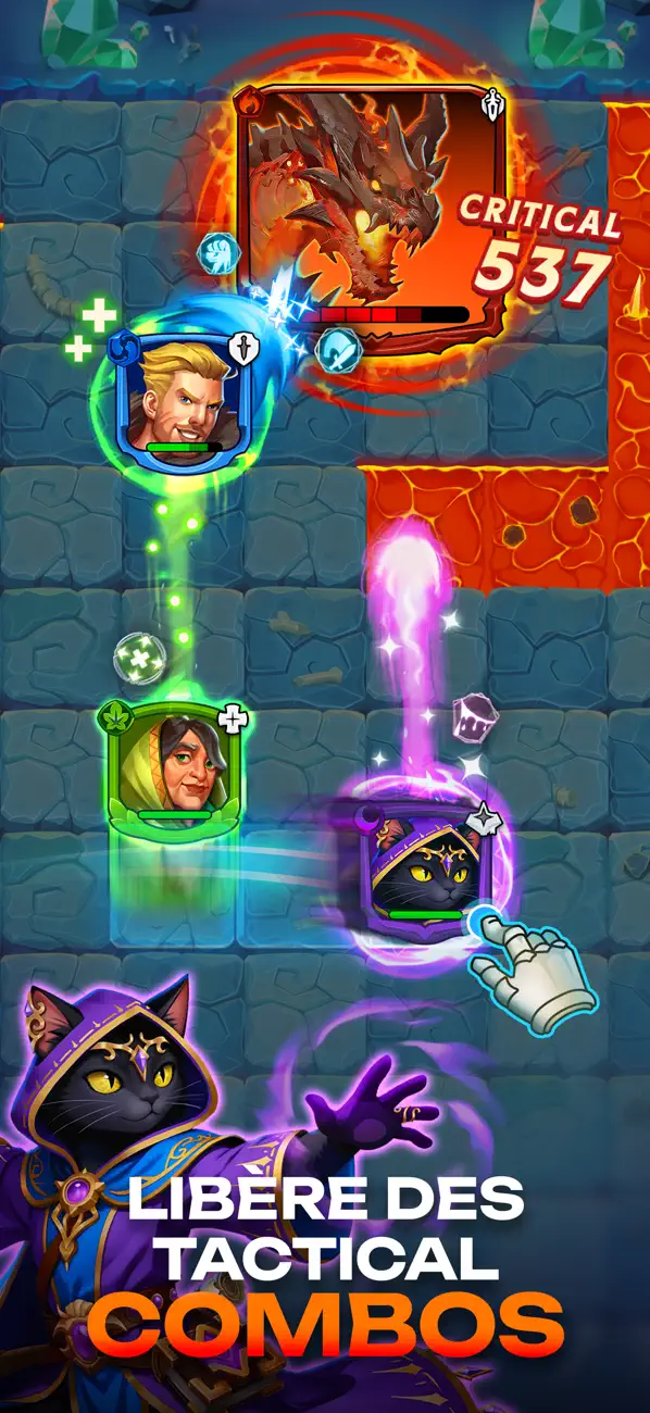 Screenshot #2 pour Friends & Dragons RPG tactique