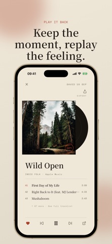 Moodshot: Photo to Music iPhone screenshot