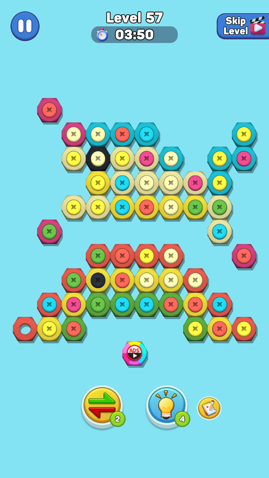 #2. Nut n Bolt Sort: Color Puzzle (iOS) Bởi: ABI GLOBAL LTD.
