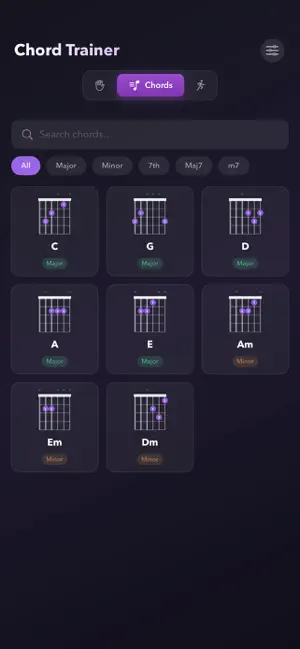 Touch Guitar Chord Trainer screenshot 4