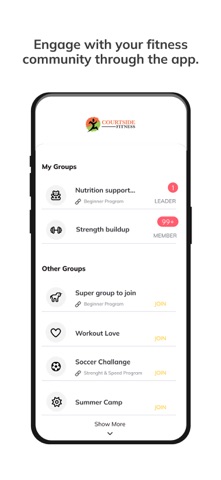 Courtside Fitness screenshot