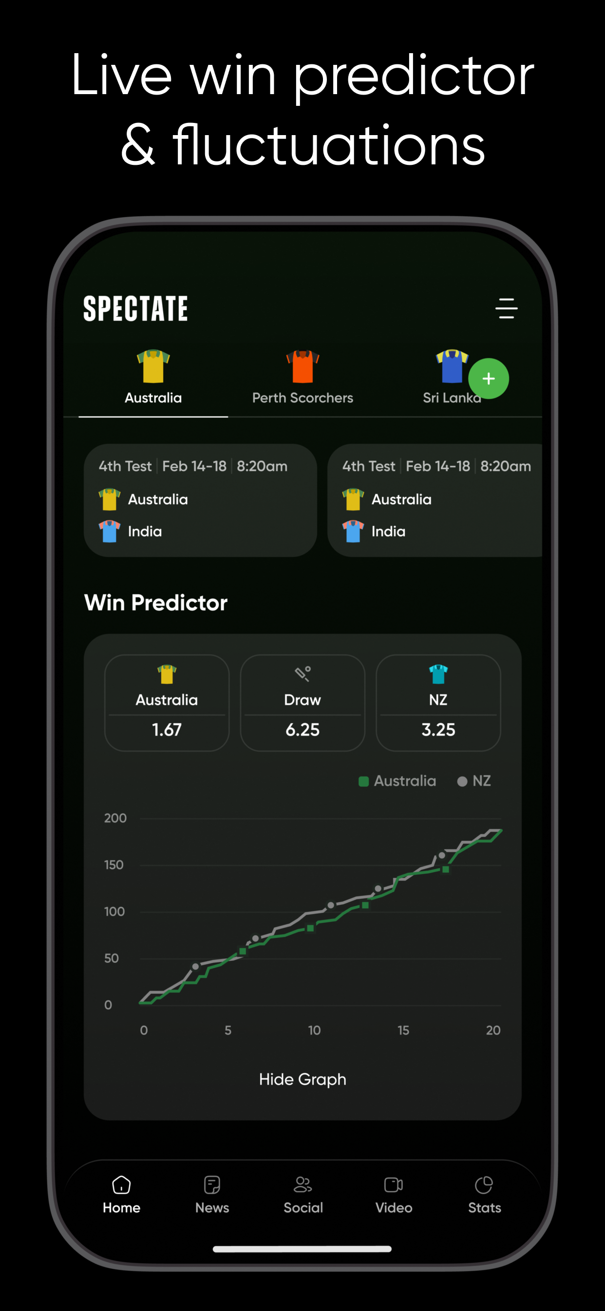 Spectate Sports: Cricket Live screenshot 7