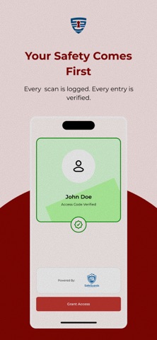 SafeGuards Scanner iPhone screenshot