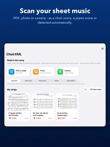 ChoirXML screenshot 1