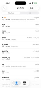 MobileDB: Postgres Client screenshot