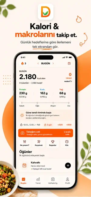 Doyum: AI Kalori Takibi screenshot 1