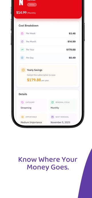 Subsilo: Subscription Tracker Screenshot 2 of 9