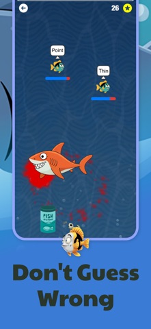 Clue Fish - Word Puzzle Game iPhone screenshot