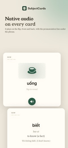 SubjectCards: Learn Vietnamese Screenshot 3 of 7