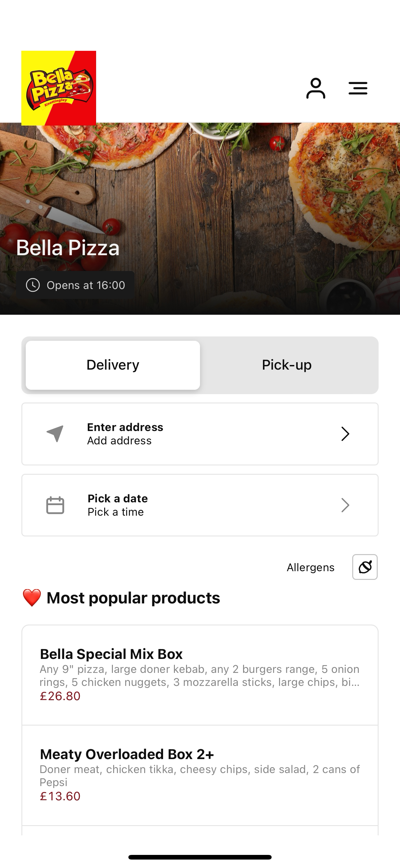 Bella Pizza Knottingley UK
