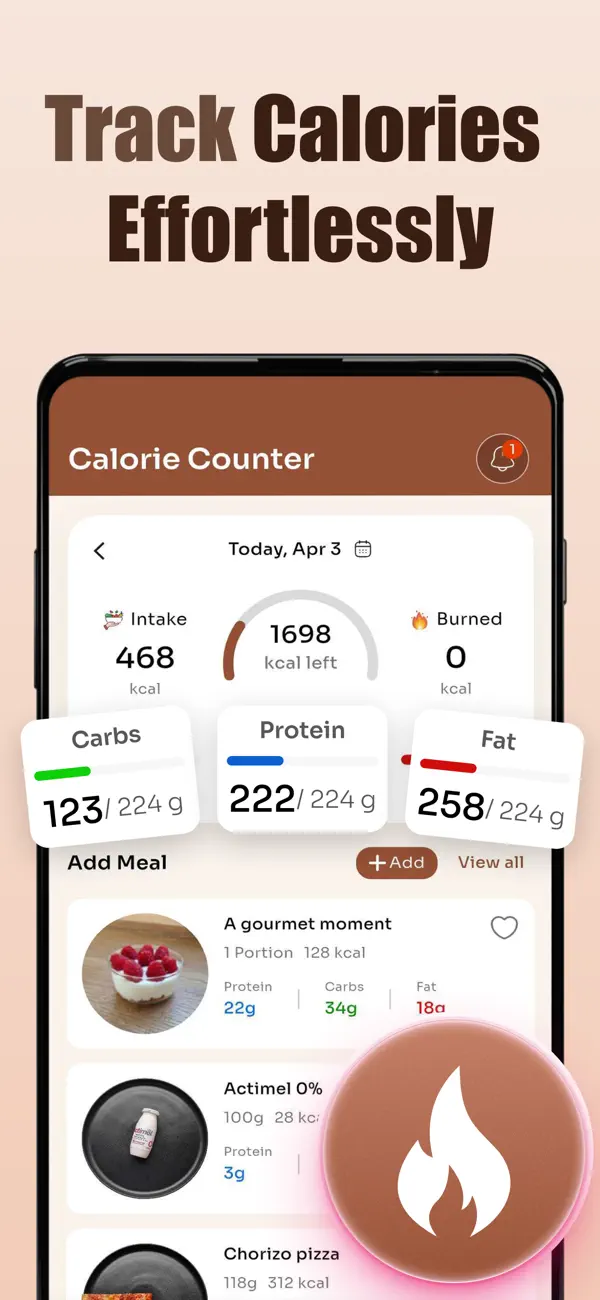 Screenshot #2 pour Calorie Tracker : My Diet Plan