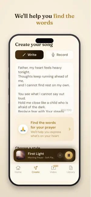 Grace: AI Christian Song Maker screenshot 3