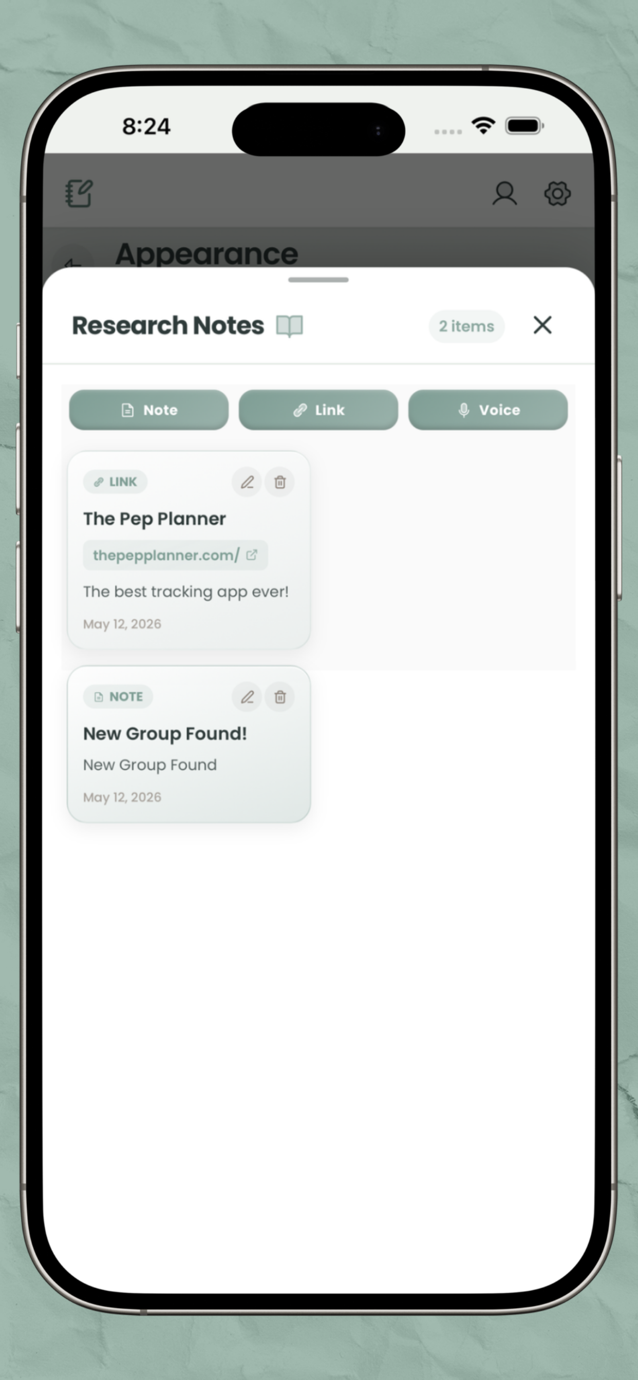 The Pep Planner