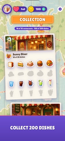 2048 Diner: Merge Puzzle iPhone screenshot
