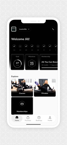 P50 Fitness Pilates Studio iPhone screenshot