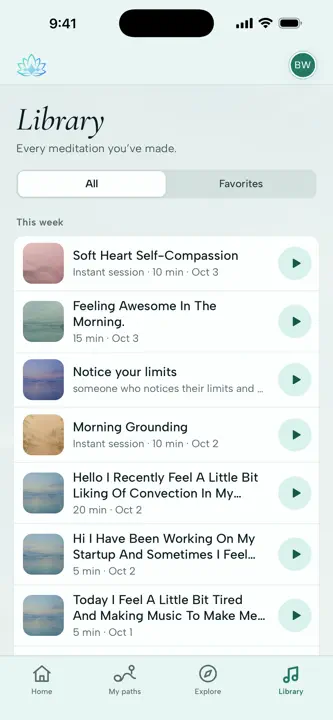 Myditate screenshot 3