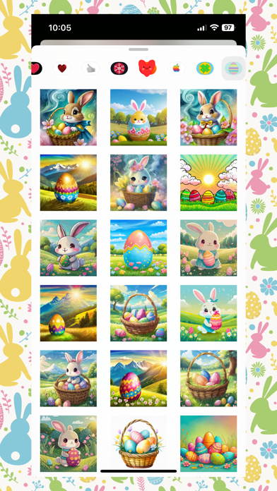 Screenshot #1 pour Easter Stickers!
