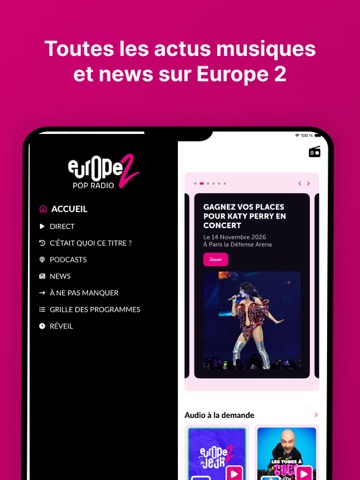 Europe 2 iPad screenshot 4