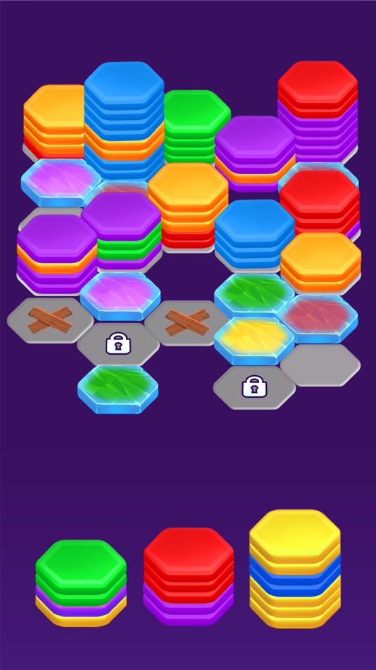 #10. Hexa Color Sorting Puzzle (iOS) By: D2M STUDIO COMPANY LIMITED