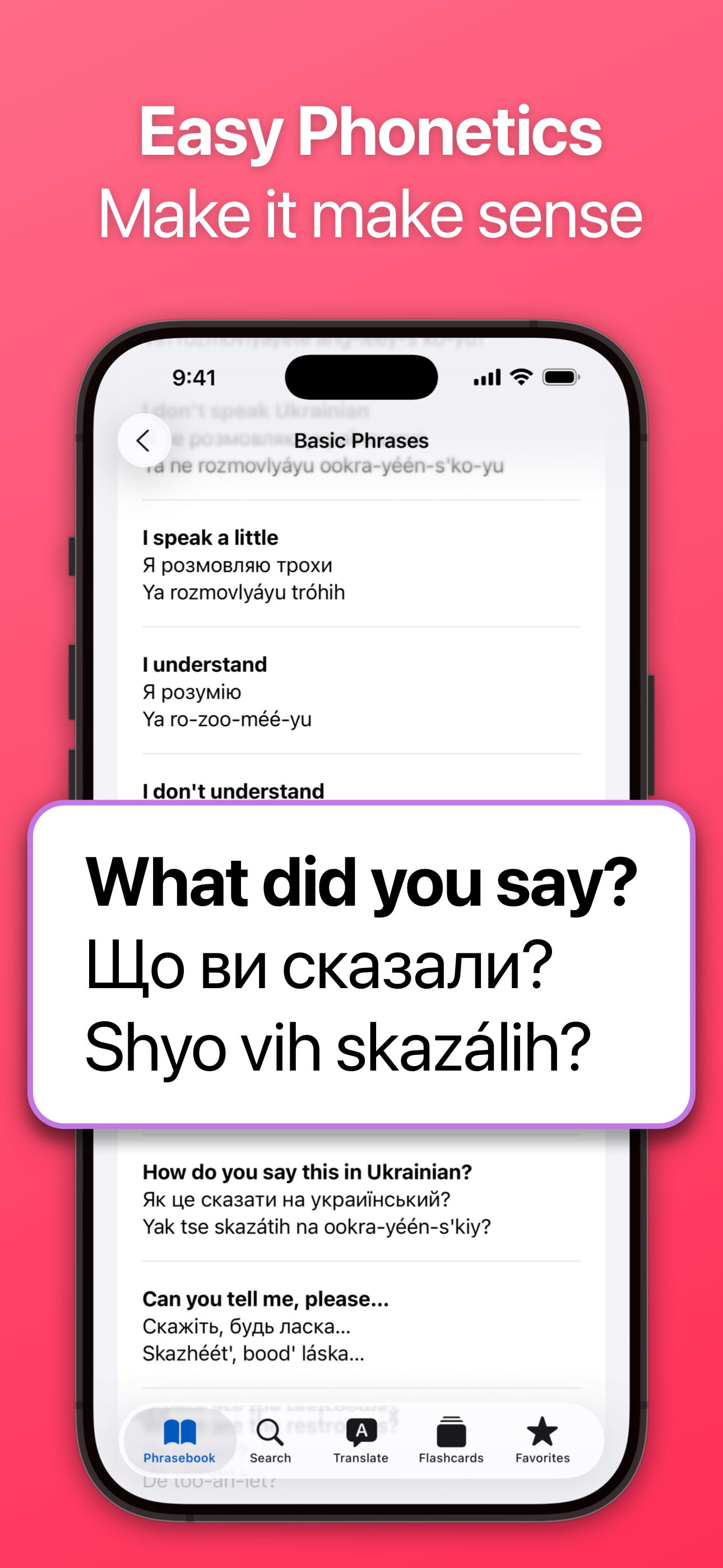 SpeakEasy Ukrainian Phrasebook