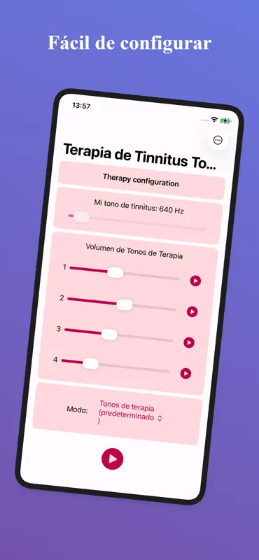 Terapia de Tinnitus Tonal screenshot 1 of 5