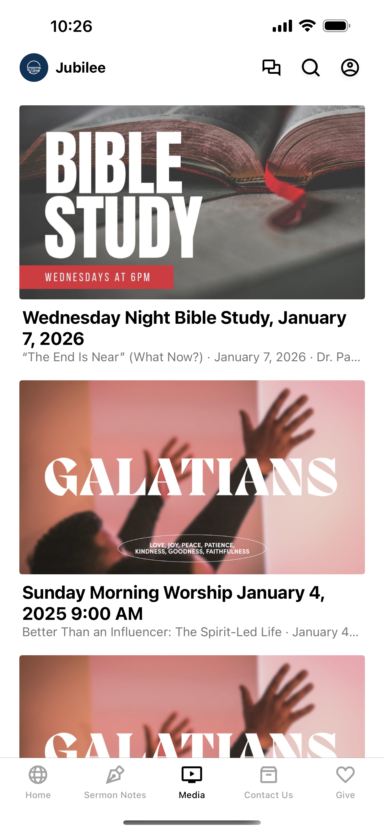 Jubilee Baptist Church screenshot 3