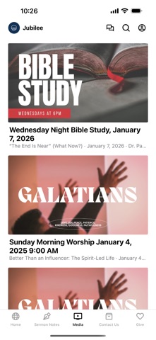 Jubilee Baptist Church app screenshot 3