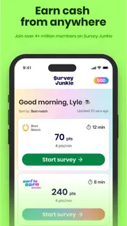 survey junkie iphone screenshot 1