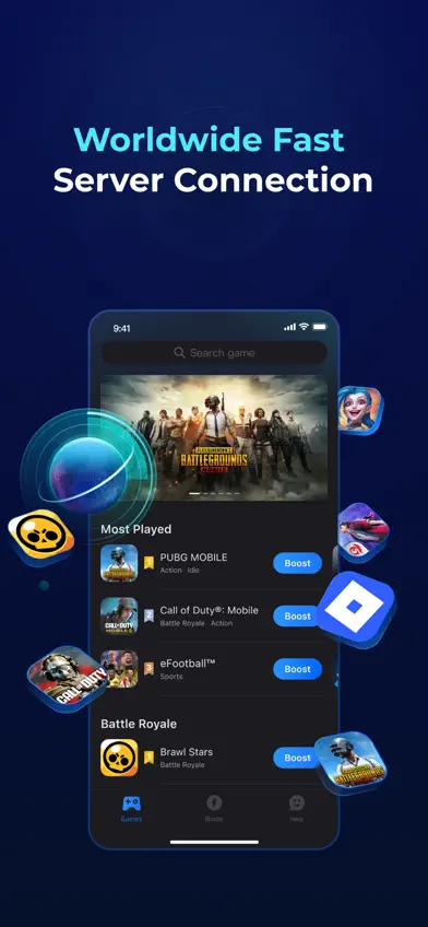 GearUP: Lower Lag Game Booster screenshot 2