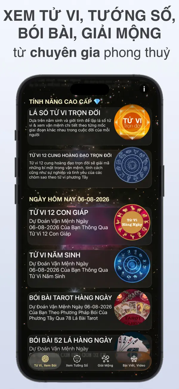 Screenshot #1 pour Xem Bói, Tướng Số, Tử Vi 2026