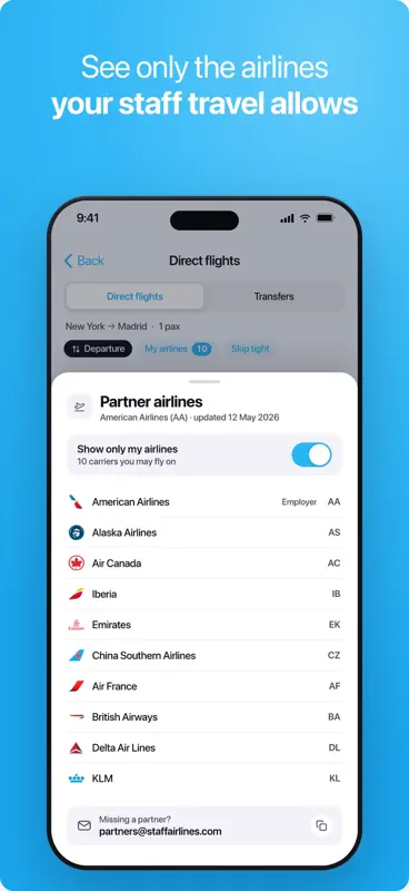 Staff Airlines: Non-Rev Travel screenshot 8 of 8