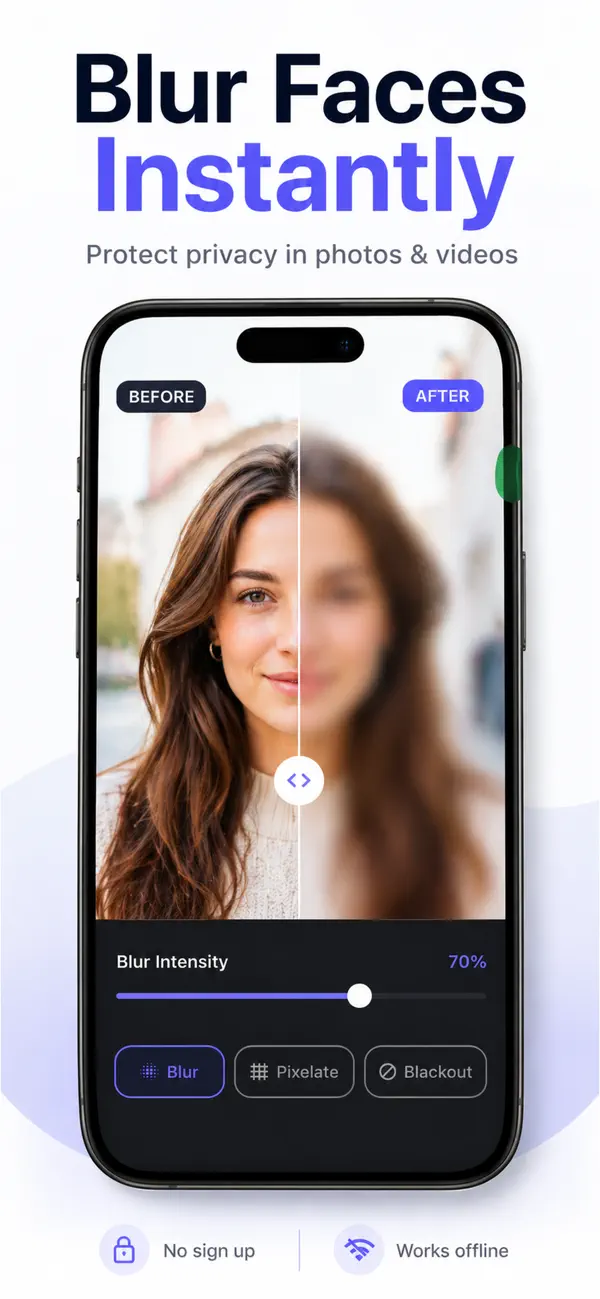 Screenshot #1 pour Flou Visage – Face Blur