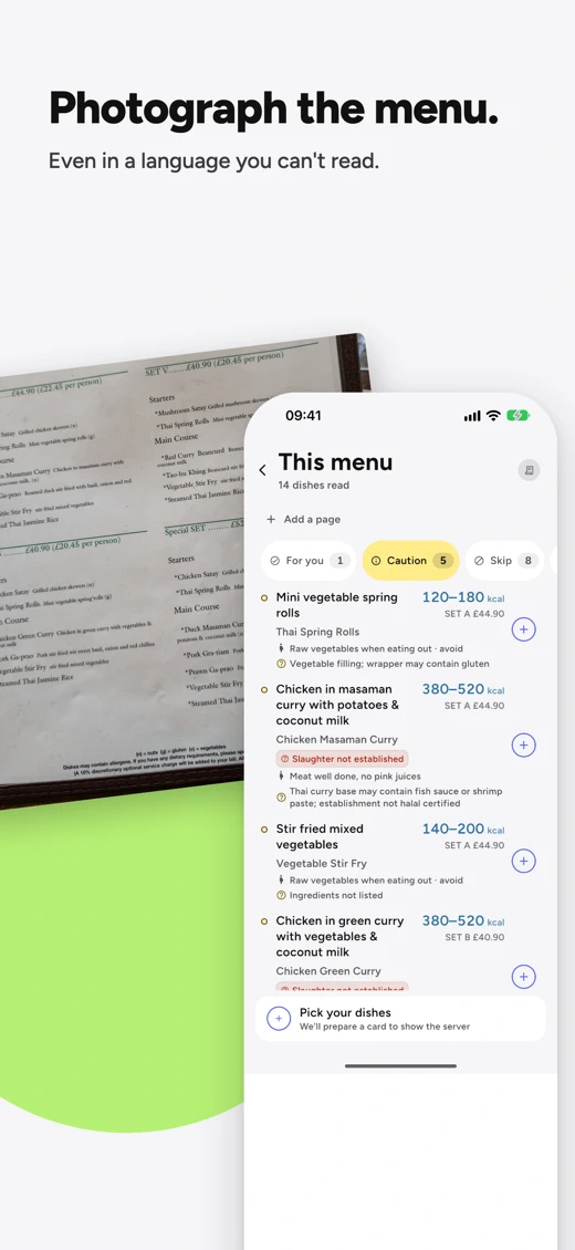 Lanatag: Food & Menu Scanner search result