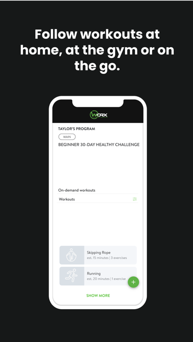 Worx Gyms Screenshot