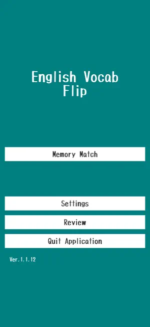 English Vocab Flip screenshot 1