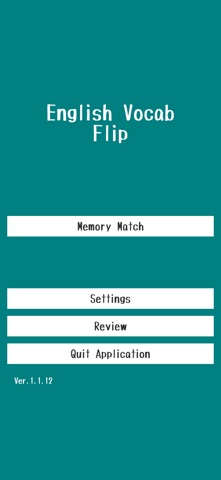 English Vocab Flip screenshot