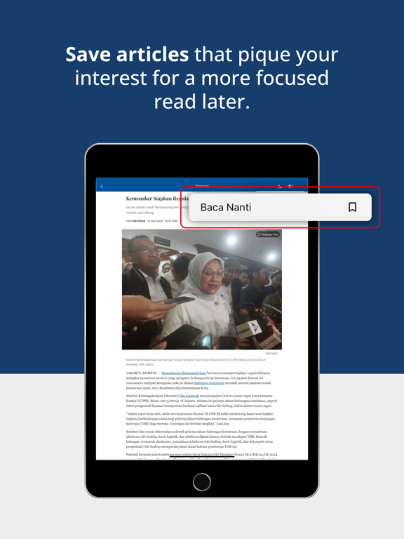 Kompas.id: Baca Berita Lengkap iPad screenshot 4 - News app