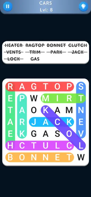 Word Search Hard screenshot 1