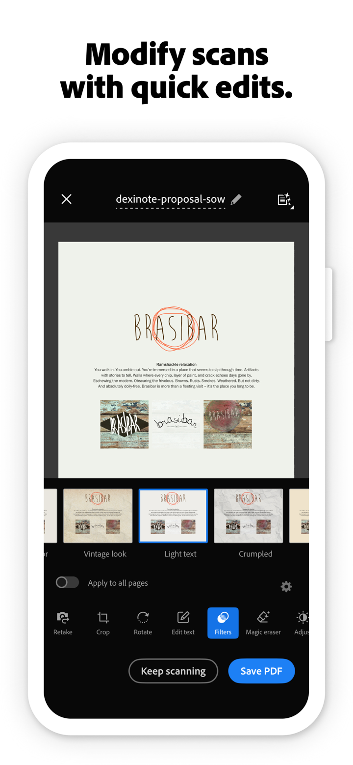 Adobe Scan: PDF & OCR Scanner screenshot 7