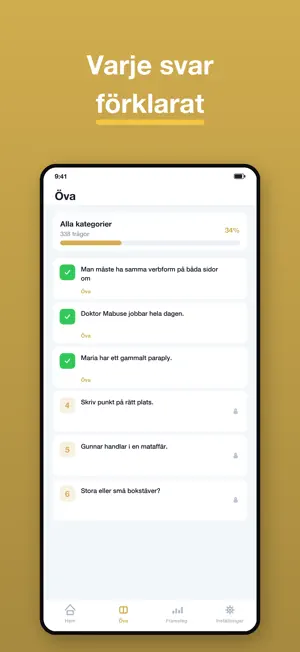 SFI Prov Svenska screenshot 3