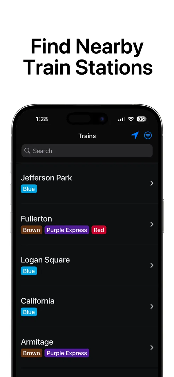 Screenshot #1 pour ChiGo - Chicago Trains & Buses