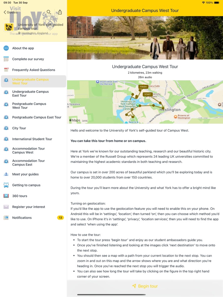 #1. Visit UoY (iOS) Av: University of York