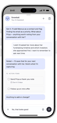 Snowball: Stay in Touch screenshot