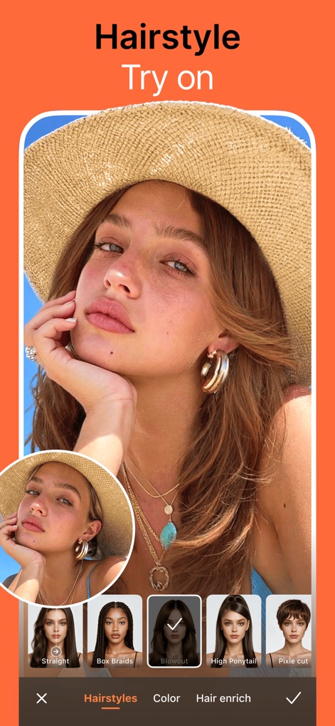 Airbrush: Face Photo Editor - Virtual Hairstyle Makeovers