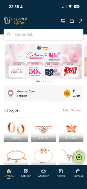 UBS Gold Lifestyle iPhone screenshot 1