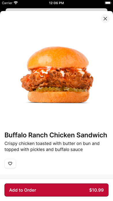 WINGSPOT US iPhone screenshot 3 - Food & Drink app