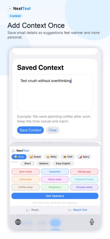 NextText Replies screenshot