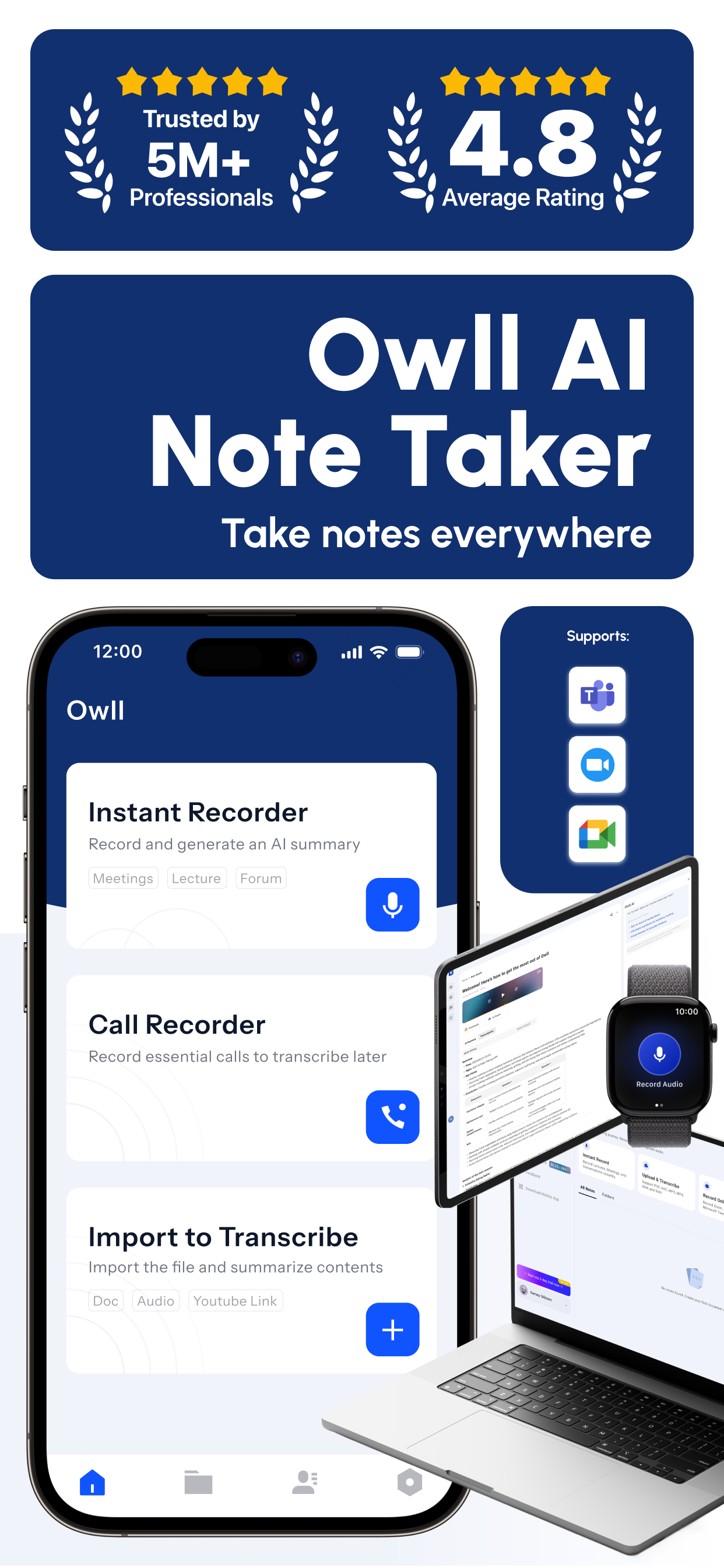 Owll:AI Note Taker & Assistant